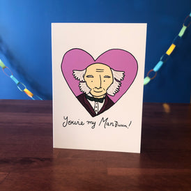 Martin Van Buren Presidents' Day/ Valentine's Day Greeting Card (5" x 7", with envelope)