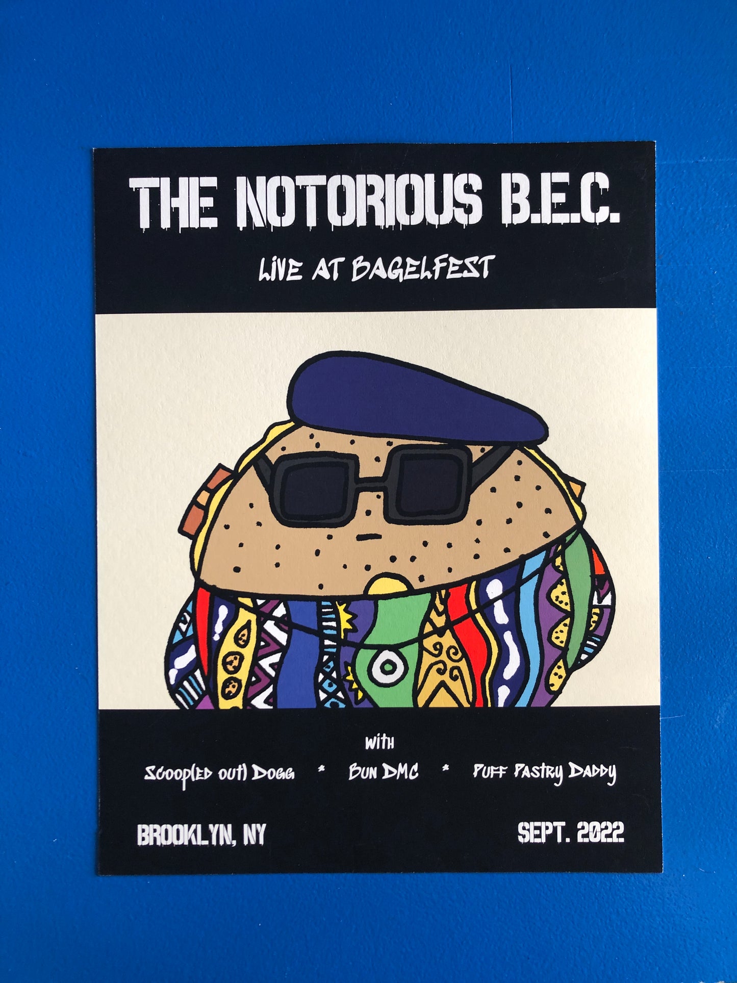 Notorious BEC Bagel Band Print