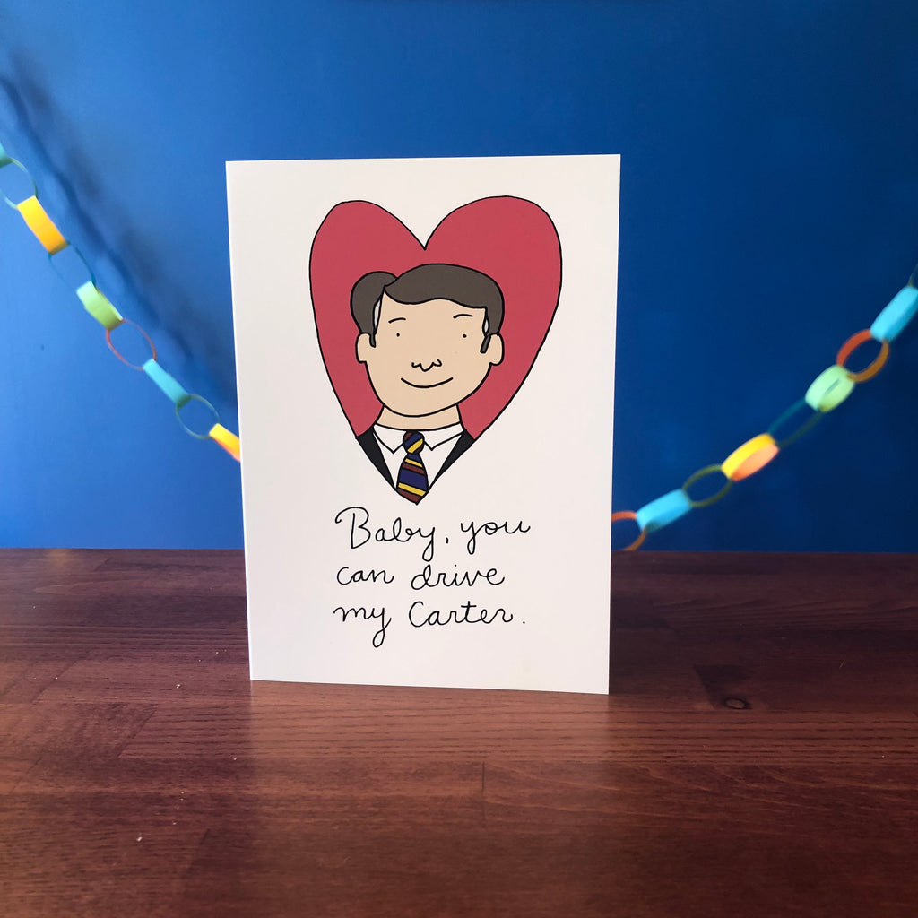 Jimmy Carter Presidents' Day/ Valentine's Day Greeting Card (5" x 7", with envelope)