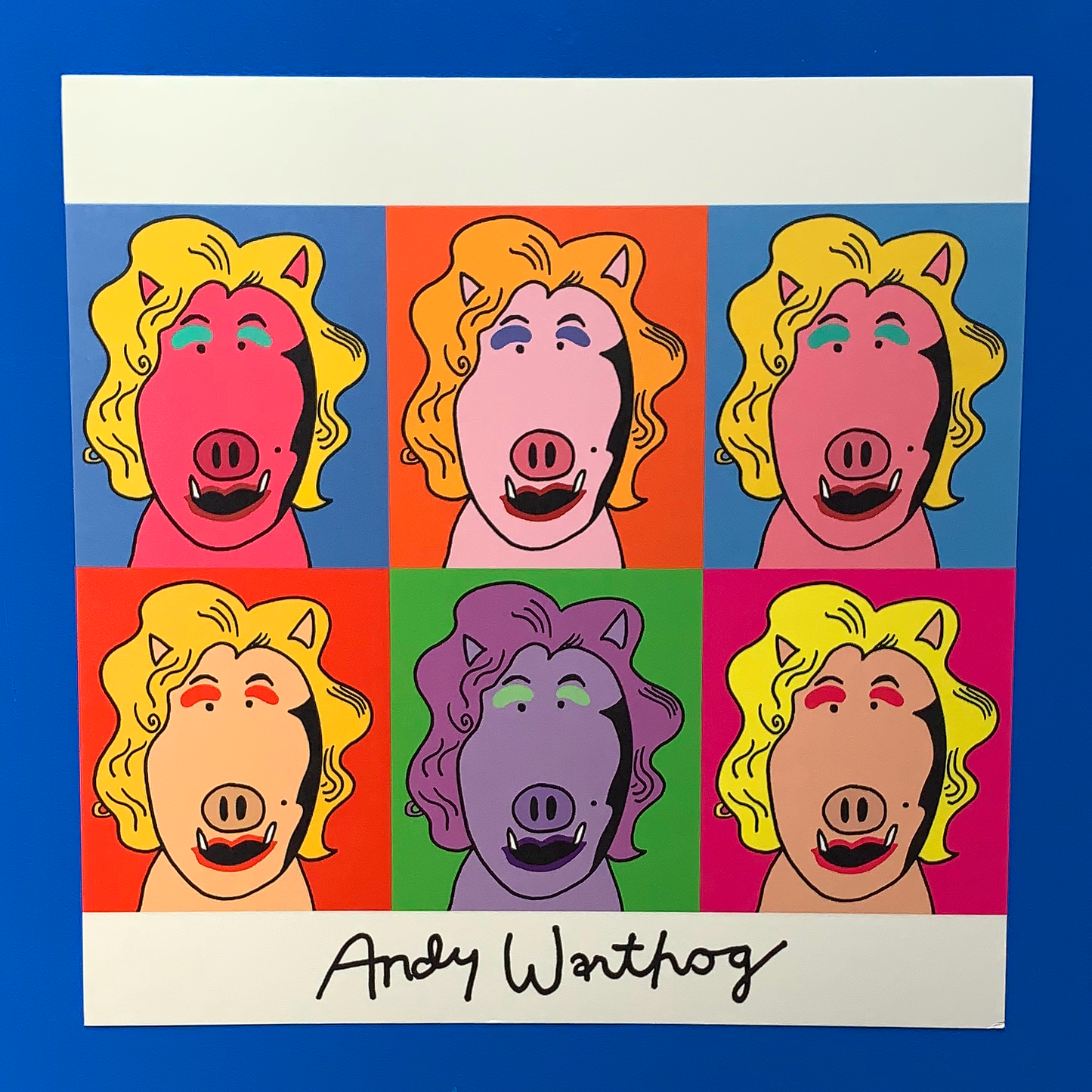 Andy Warthog 12 x 12 in Art Print