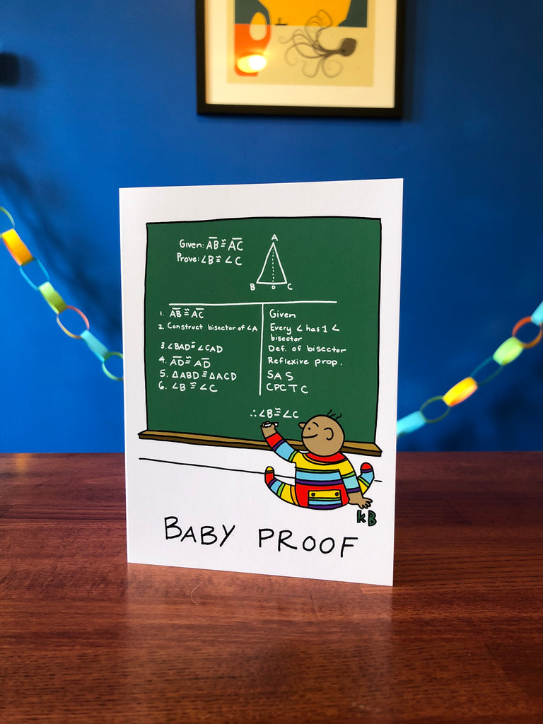 Baby Proof Greeting Card (5" x 7", with envelope)