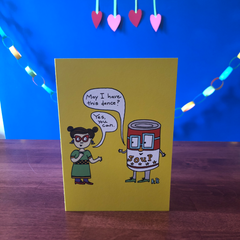 Yes You Can Valentine's Day Greeting Card (5" x 7", with envelope)
