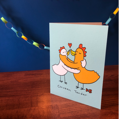Chicken Tender Valentine's Day Greeting Card (5" x 7", with envelope)