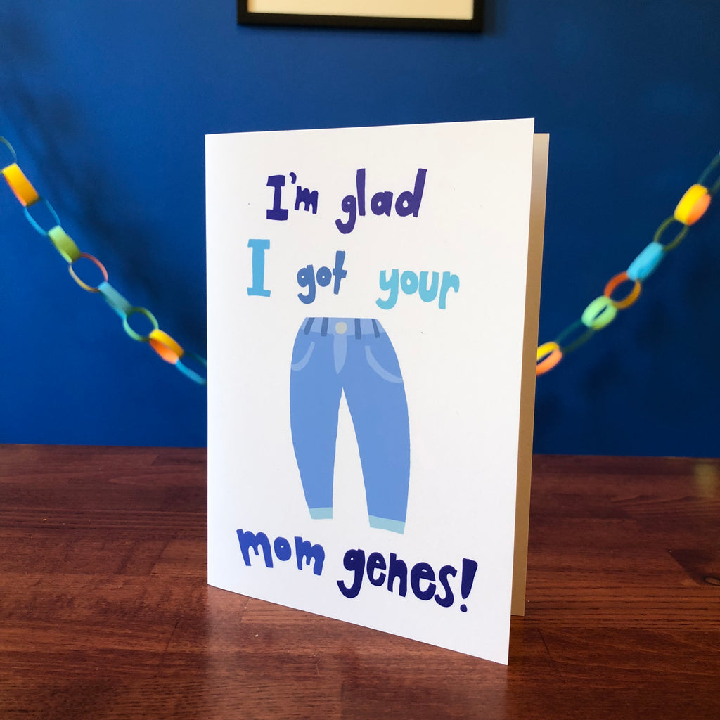 Mom Genes Greeting Card (5" x 7", with envelope)
