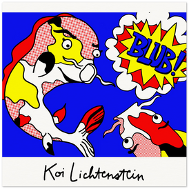 Koi Lichtenstein (With Signature) Art Print