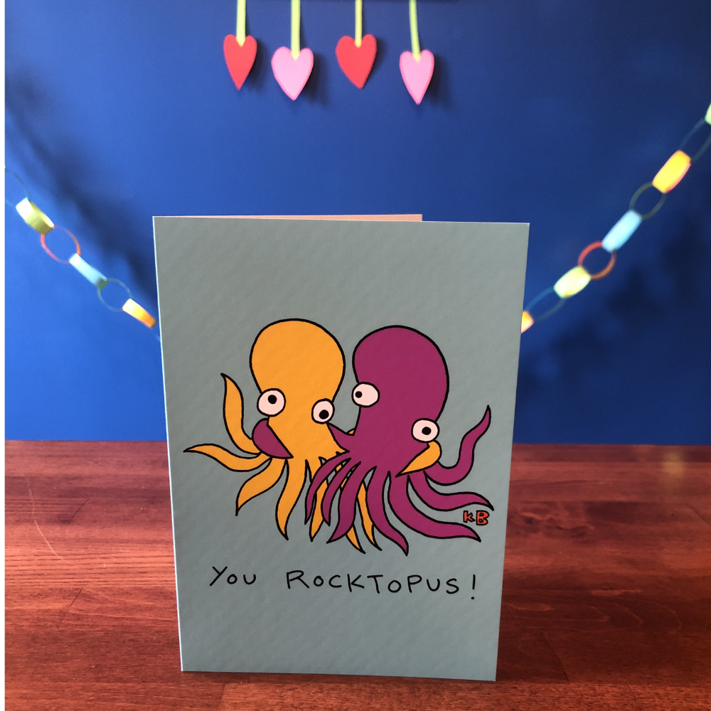 You Rocktopus Greeting Card (5" x 7", with envelope)